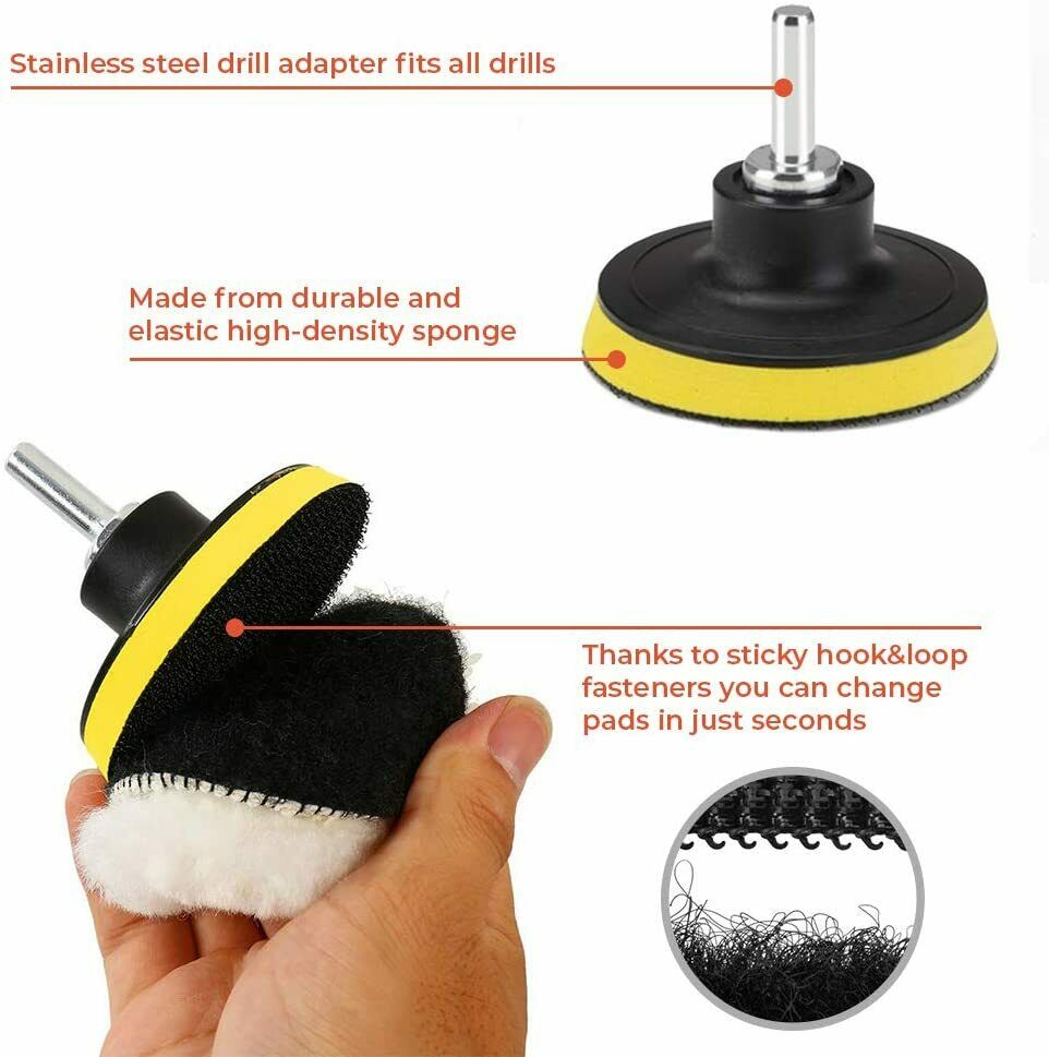 Car Detailing Drill Sponge Kit