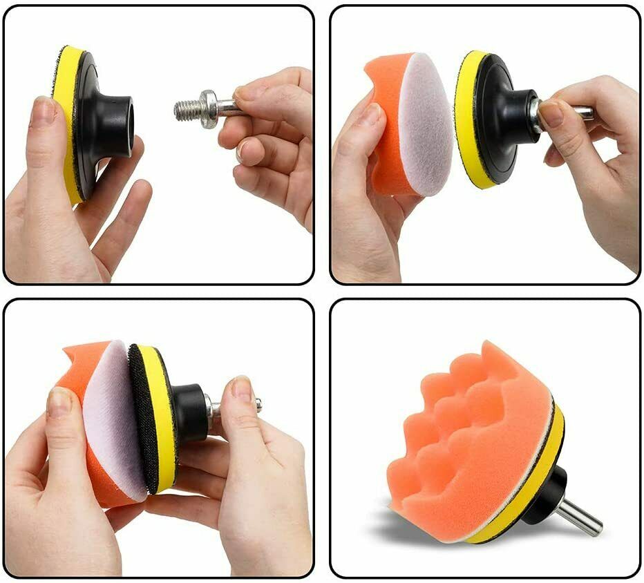 Car Detailing Drill Sponge Kit